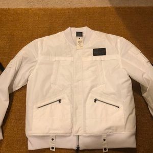 White Bomber Jacket
